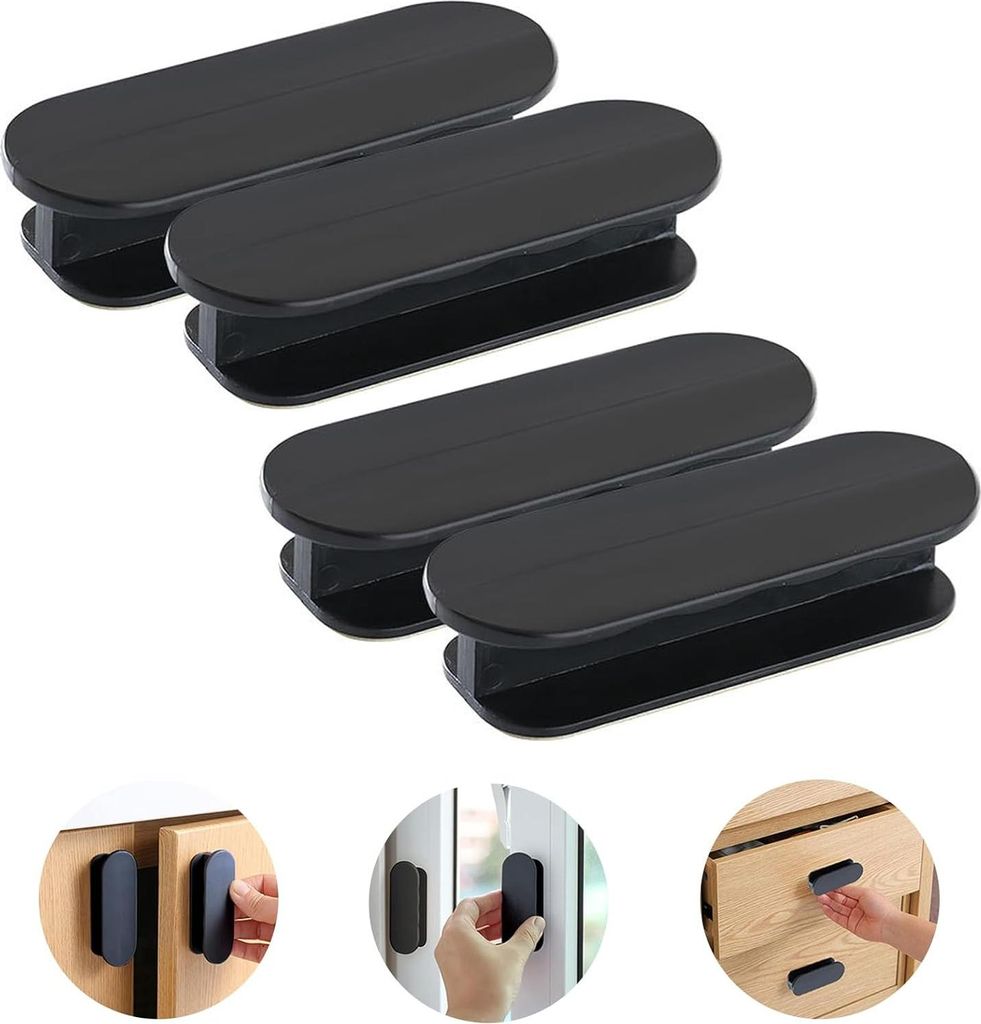 Schiebetürgriff - 4 Stück - Schrankgriffe - Möbelgriffe - Schubladengriffe - Türgriffe - Handgriffe Schrank - Möbelhandgriff - Küchengriff - ...