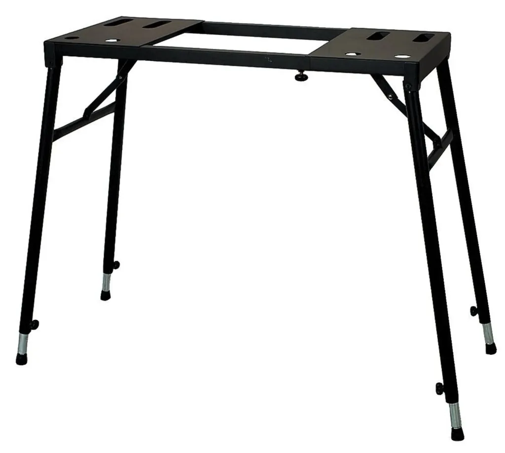 Gewa Table pour Claviers et Appareils - Support Noir Réglable Robuste