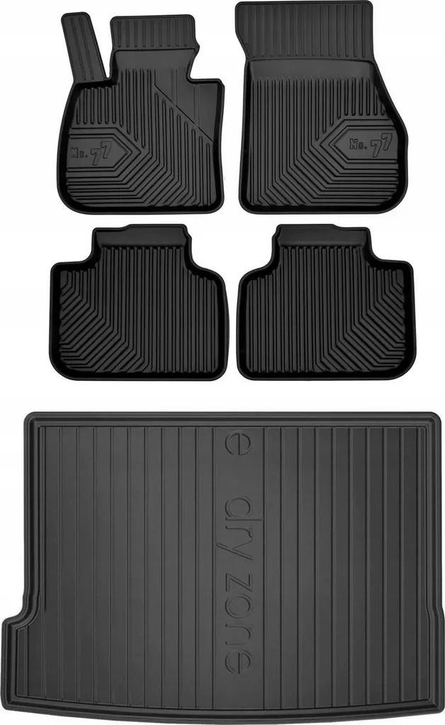 Set 77 Tappetini 3D BMW X2 F39: Gomma Premium All-Weather 2017+