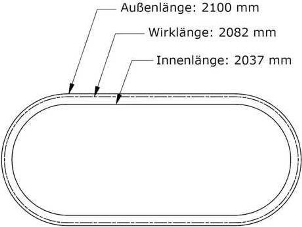 Keilriemen SPA 2082 Lw - AV 13 x 2100 La DIN7753 V-Belt