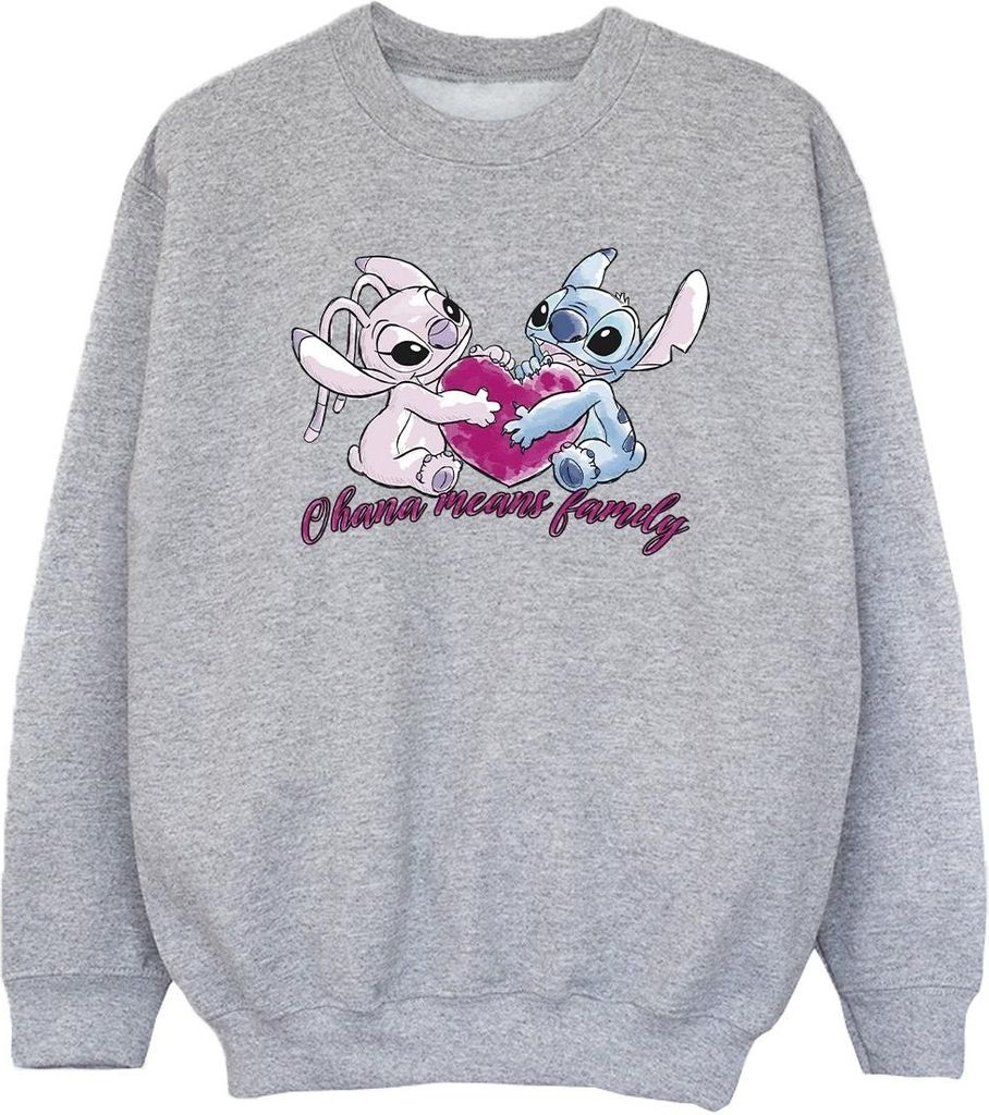 Disney - "Ohana" Sweatshirt für Mädchen BI22566 (152-158) (Grau)