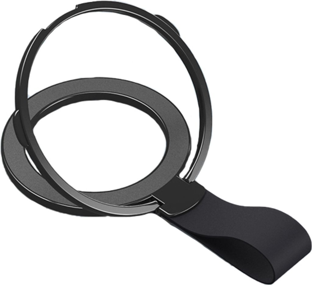 INF Magnetischer Telefonringhalter für iPhone 12/13/14/15 Schwarz