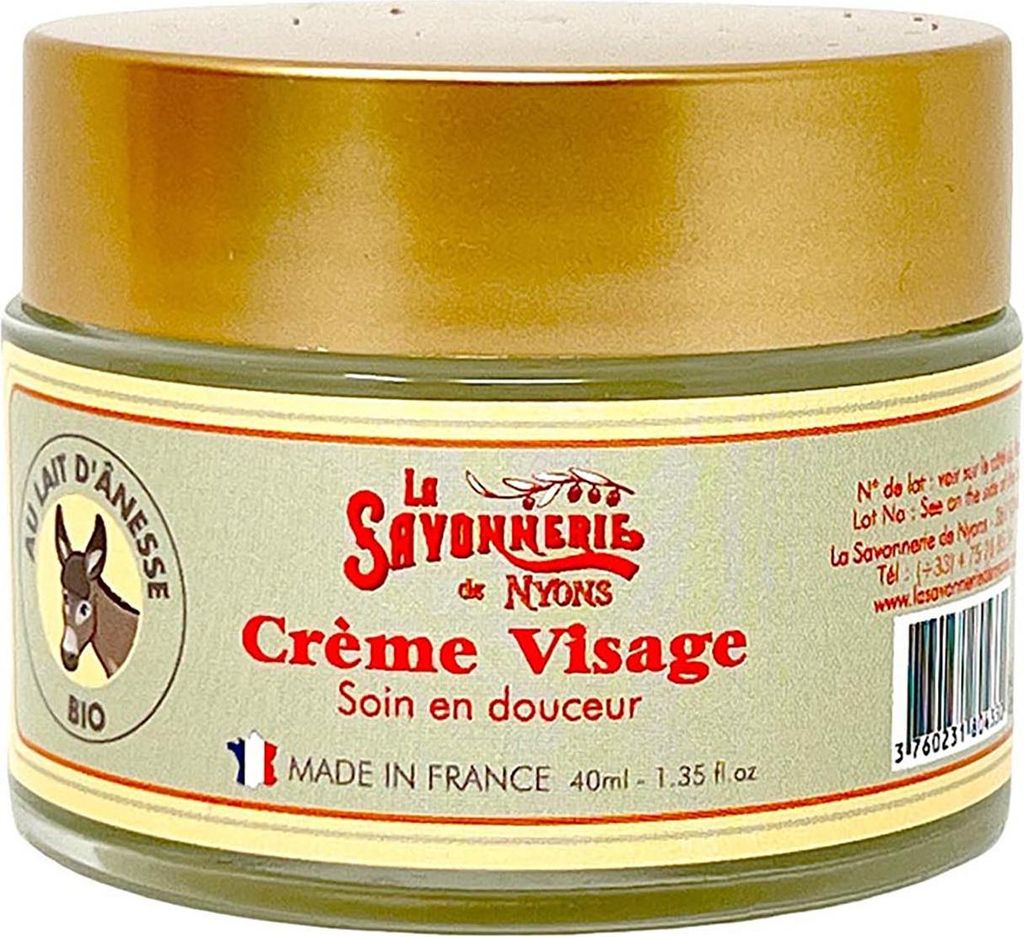La Savonnerie De Nyons Bio Eselsmilch Gesichtscreme 40ml - Feuchtigkeitspflege
