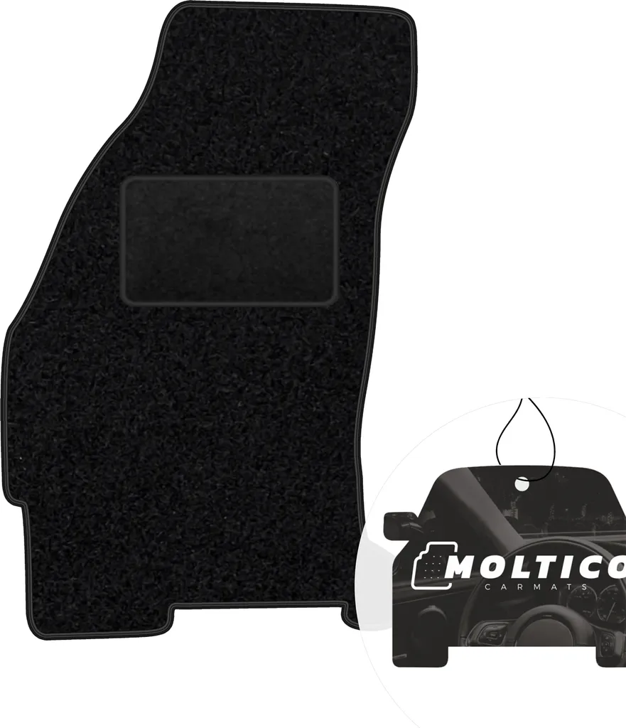 moto-MOLTICO tappetino conducente auto velours lato conducente tappetini auto nero tappetino conducente 1 pezzo adatto per Ford Mondeo I II 1993-2000