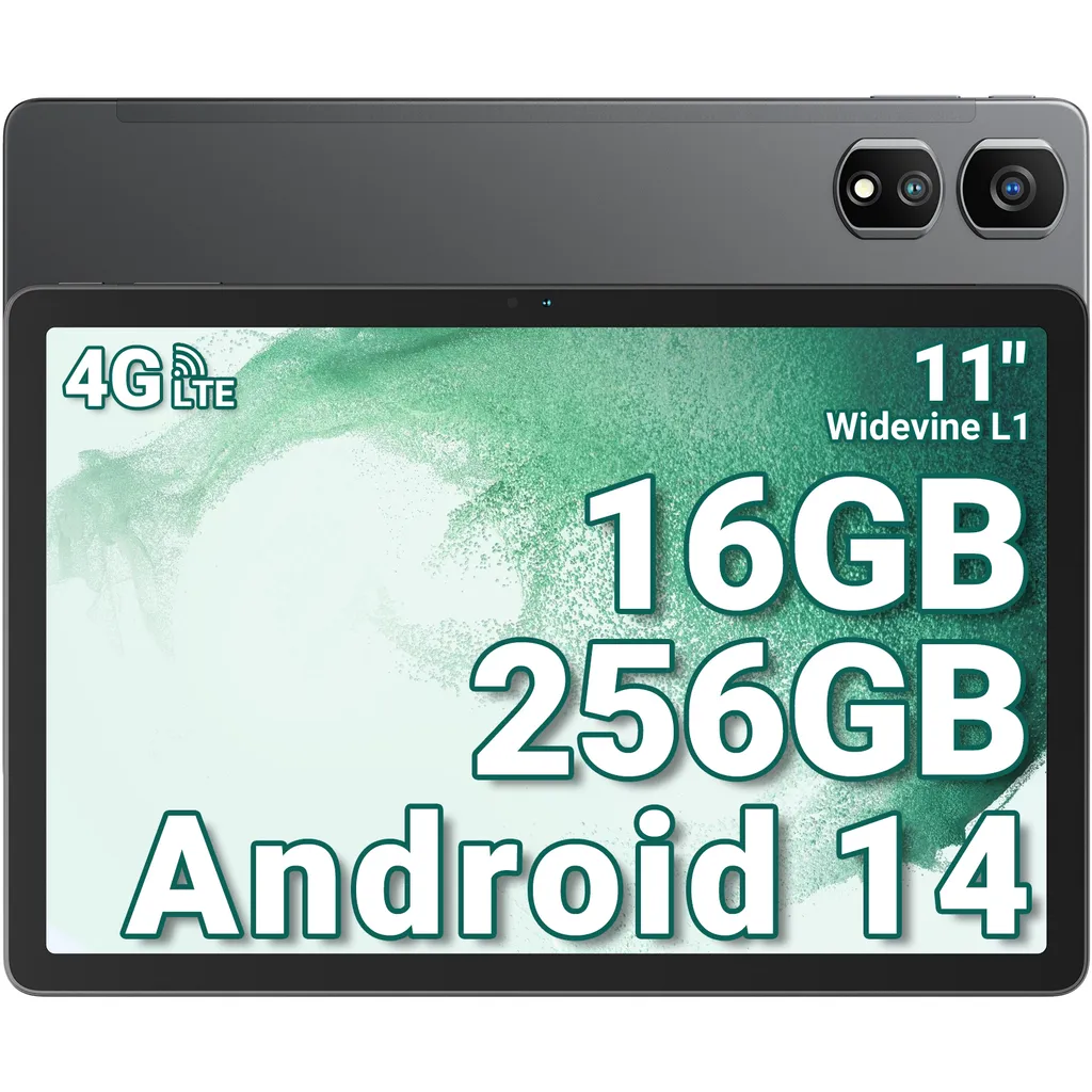 Tablette Android 14 Blackview Tab 16 Pro 256Go avec Gemini AI et Octa-Core