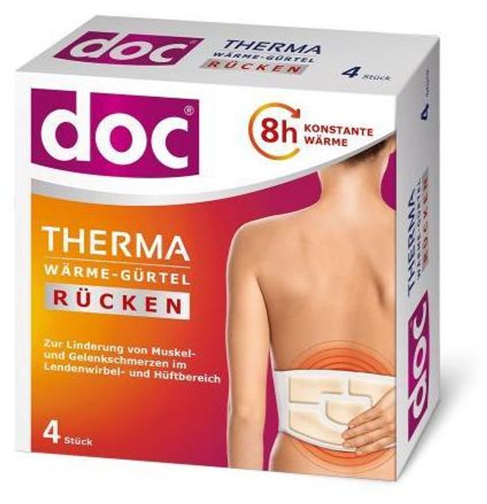 Ceinture chauffante Doc Therma dos 4 pces Image du produit 