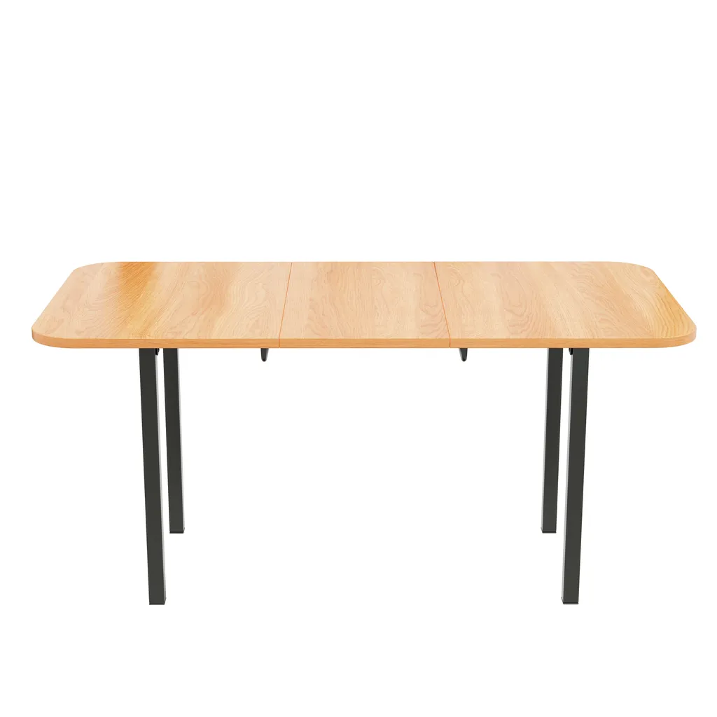 Table à manger gain de place modulable 4 à 6 couverts style loft - 10