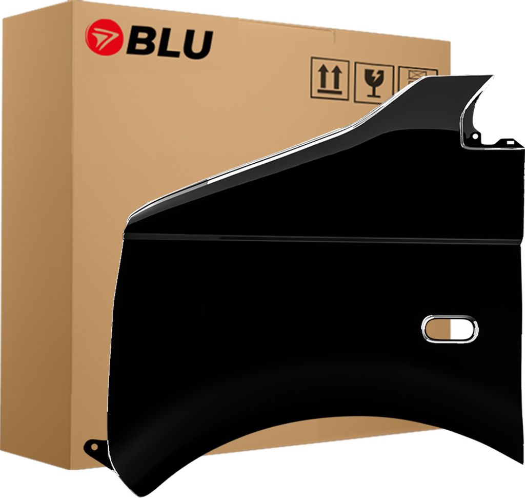 BLU Kotflügel Passend für VW Volkswagen Transporter T5 / Multivan LC9Z Links Schwarz BlackMagic | 2003-2015 | Vorderseite Vorne | Lackiert | Einb...