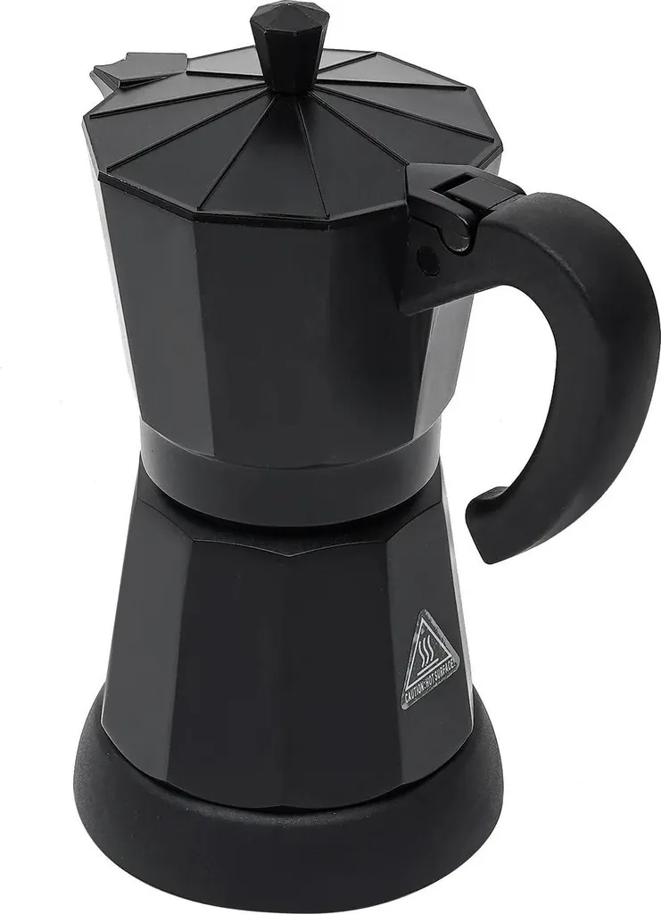 Caffettiera elettrica, capacità 300 ml, potenza 480 W, design moderno, nero - 2