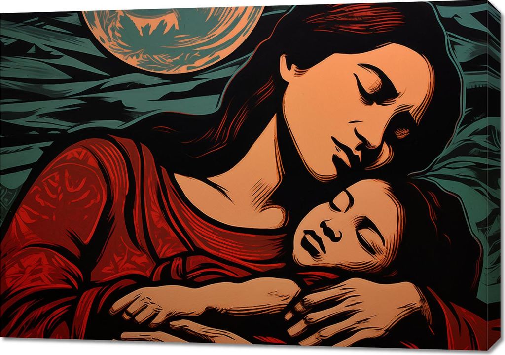 Bild 100x70cm Mütterliche Bindungen