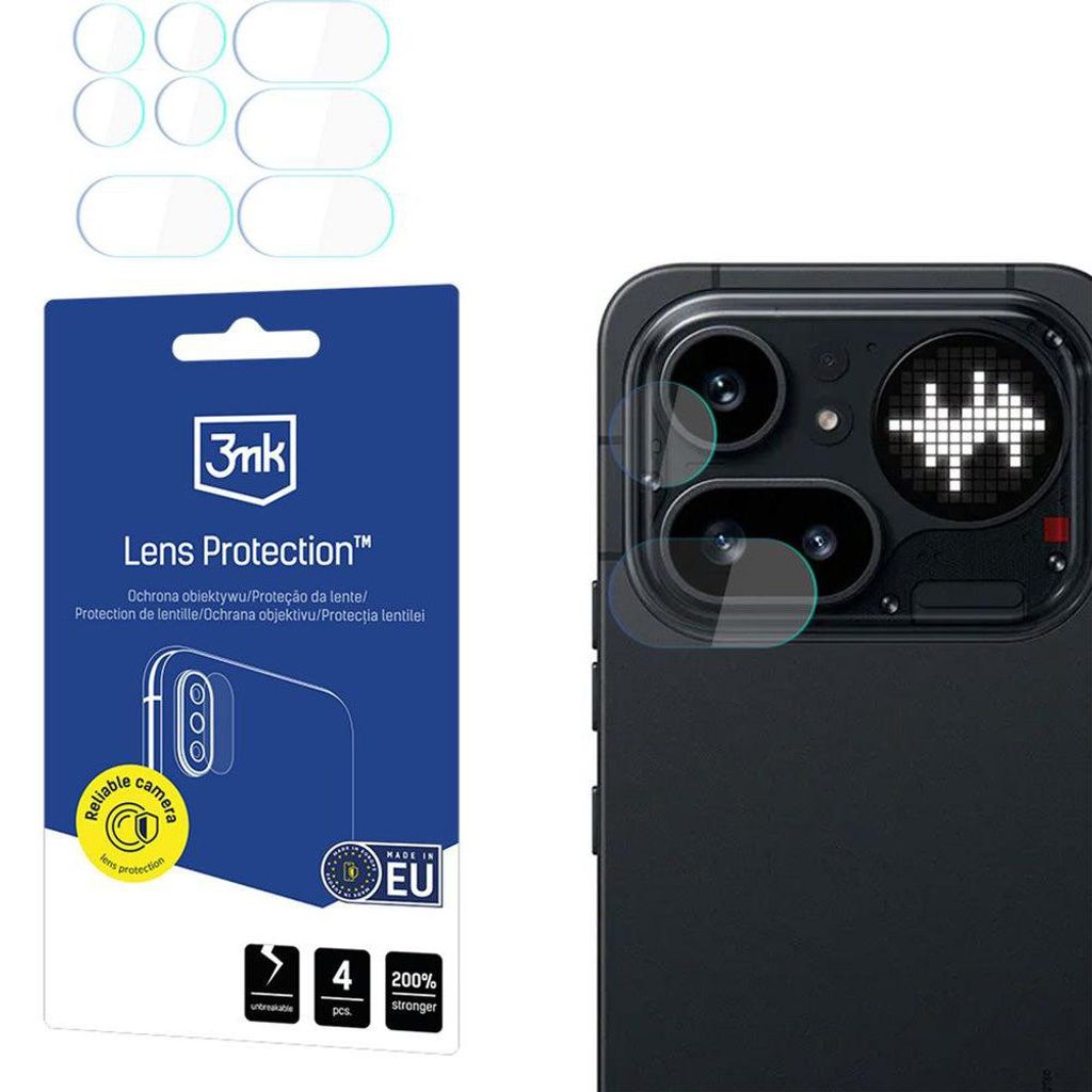 Objektivschutz für Nothing Phone 4a, 3mk Lens Protection, 4 Sätze
