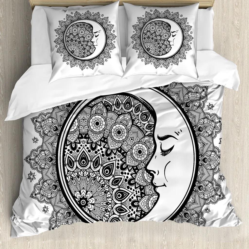 Copripiumino Zodiacale ABAKUHAUS 200x200: Set Boho Antiacaro e Morbido