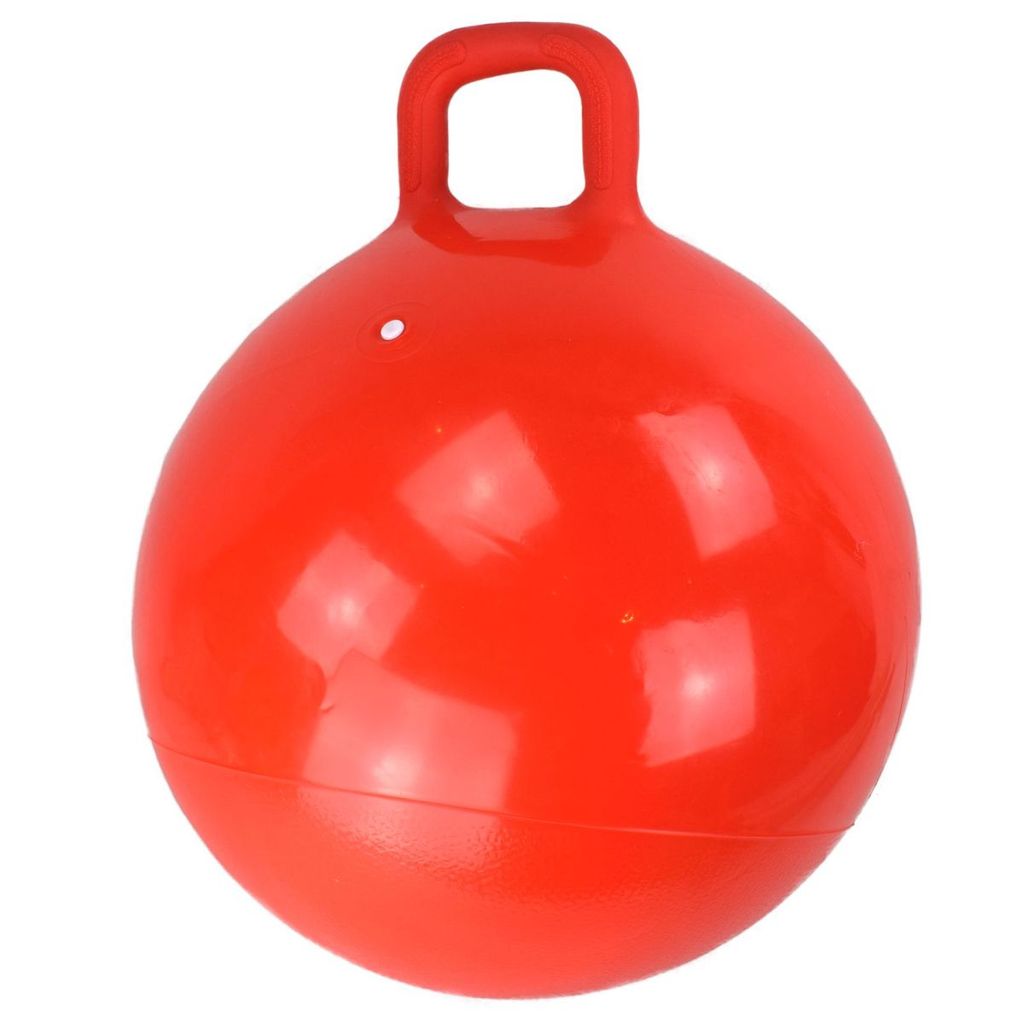 Sprungball mit Griff Springbal rot ca 50cm Hüpfball 