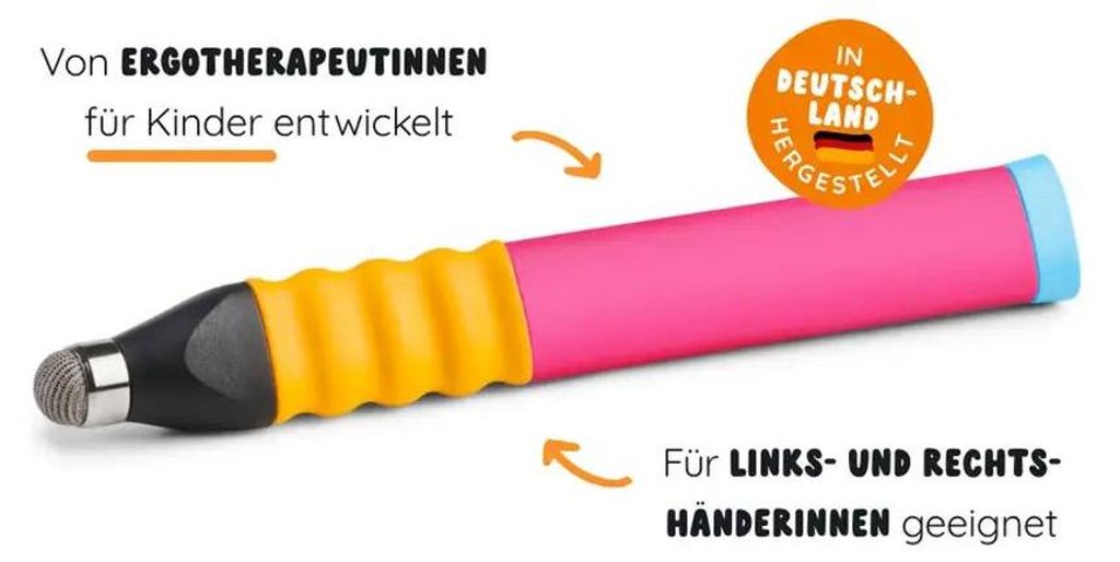 Edurino Ergonomischer Eingabestift, Edurino, Pink, Produktbild 