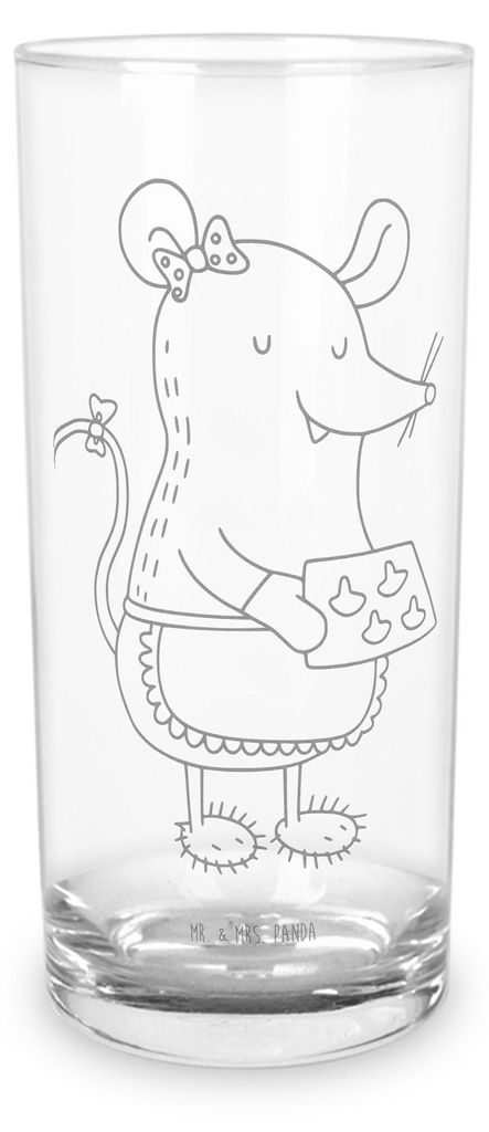 Mr. & Mrs. Panda Glas Maus Kekse 400 ml - Transparent - Geschenk, Weihnachten, Trinkglas, Weihnachtsbäckerei, Winter, Cocktailglas, Wasserglas, Lo...