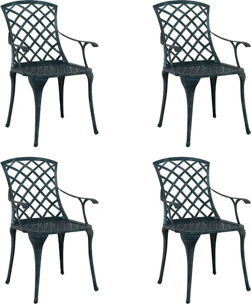 Chaise de jardin en alu vert vidaXL pour vos repas en extérieur