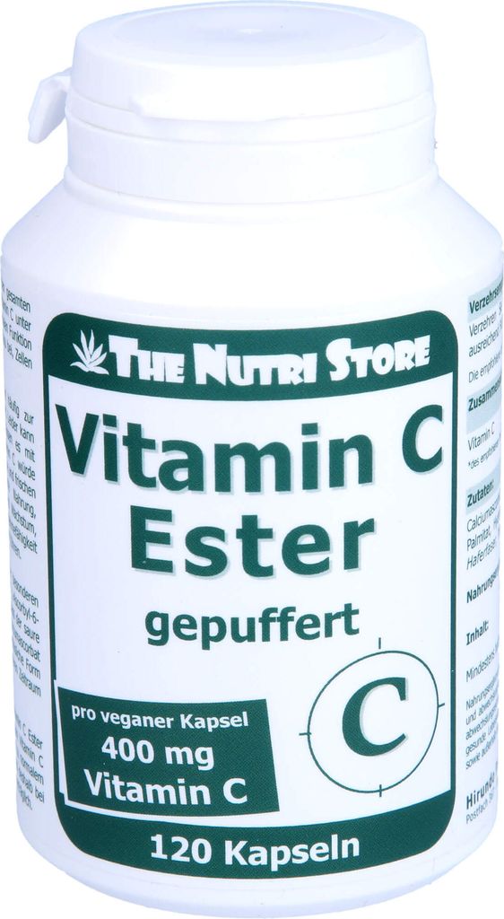 The Nutri Store Vitamin C Ester gepuffert 400 mg Kapseln, 120 St. Kapseln