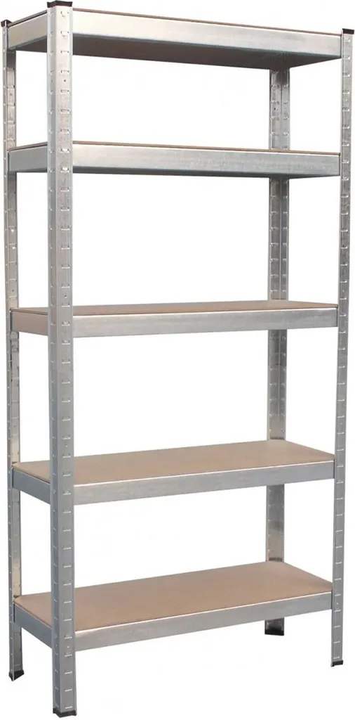 Étagère de rangement robuste sans vis avec plateaux réglables renforcés