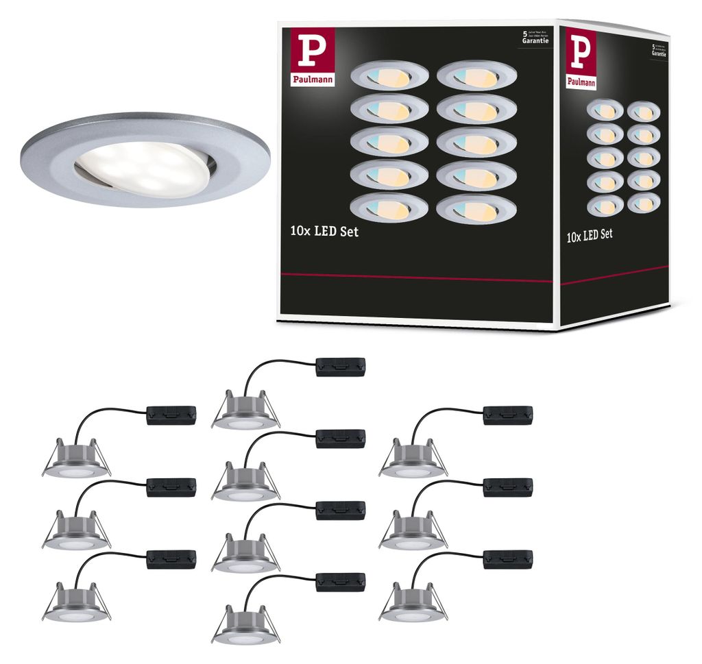 Paulmann LED Einbauleuchte Calla 10er-Set Produktbild 