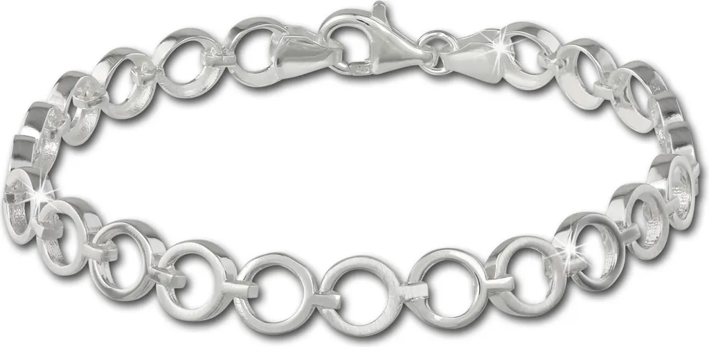 Bracelet Cercles en Argent pour Femme - Bijou SilberDream SDA431 Chic Mat