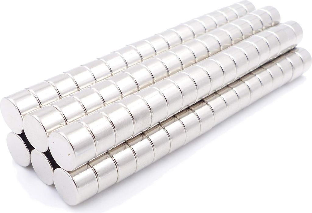45 Mini Disc Magneten 8x5mm N52 Neodymium Magnet - Stärkster Power Magnet für Modellbau, Foto, Whiteboard, Kühlschrank, Basteln - Klein Rund Ext...