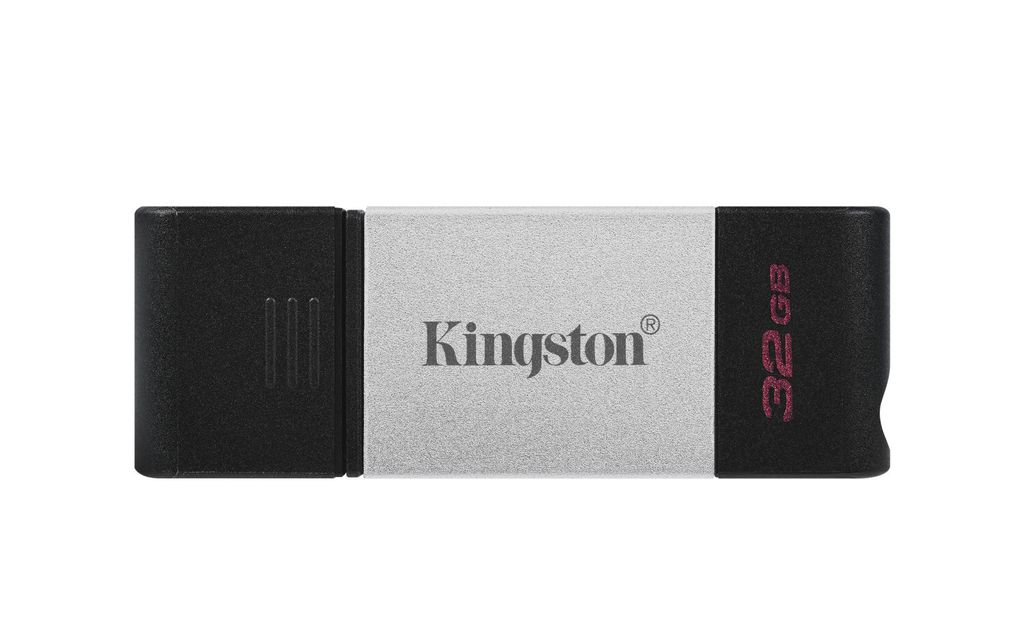 STICK 32GB USB-C 3.2 Kingston DataTraveler 80 Black Produktbild 