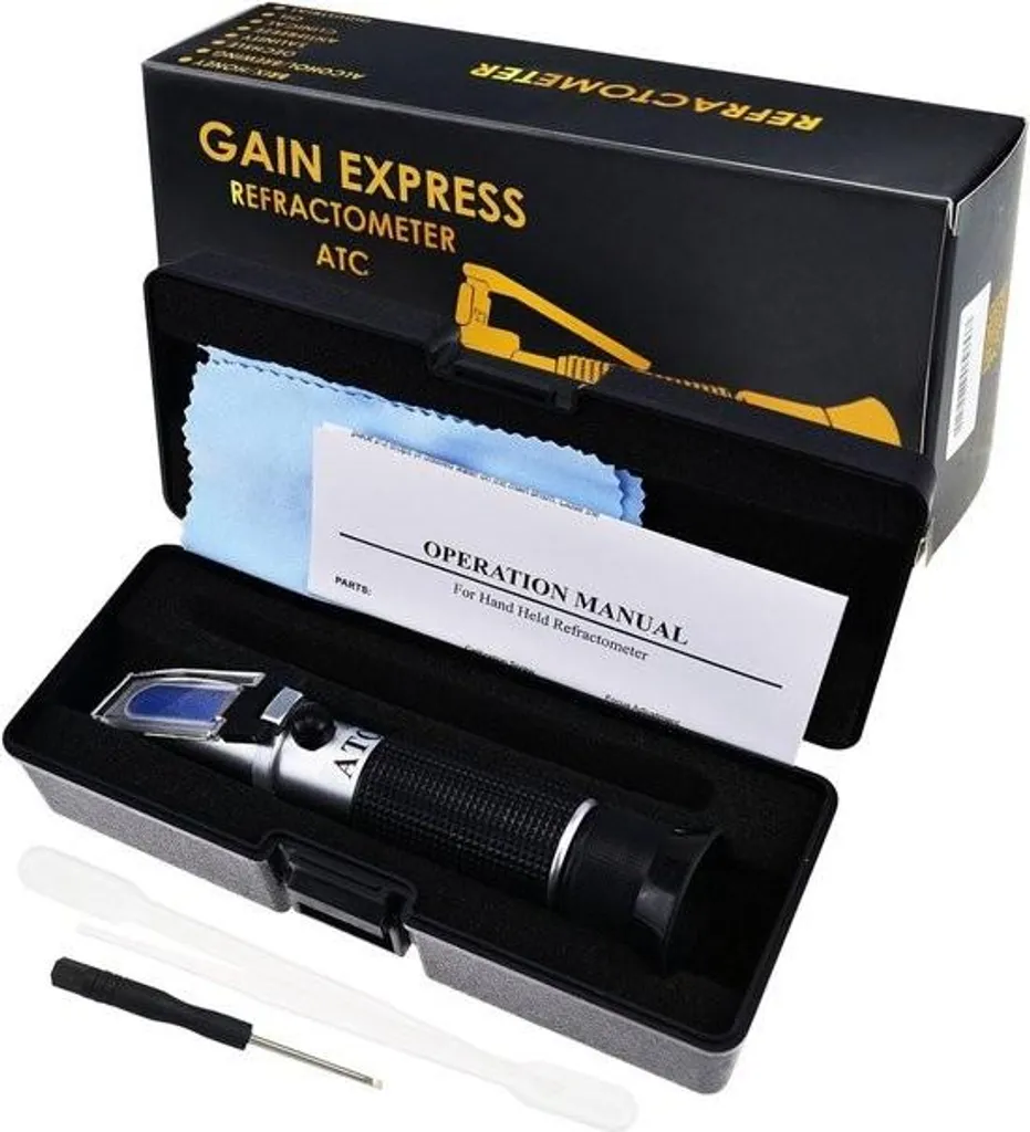 Réfractomètre Salinité ATC Précision ± 0,2 % - Test Chlorure de Sodium - 3