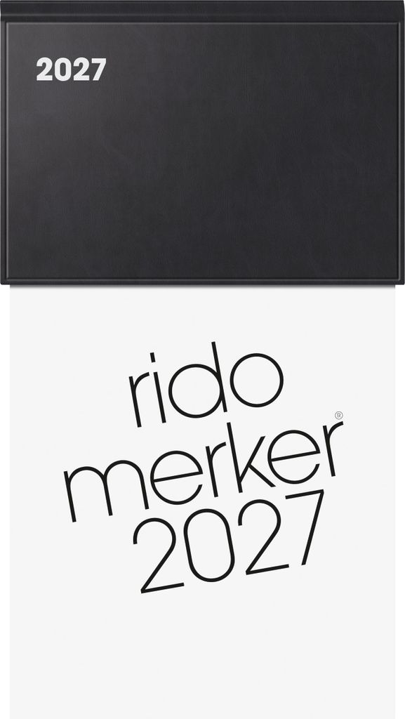 2027 rido/idé Tischkalender 11x20cm 1S/1T 640S Produktbild 