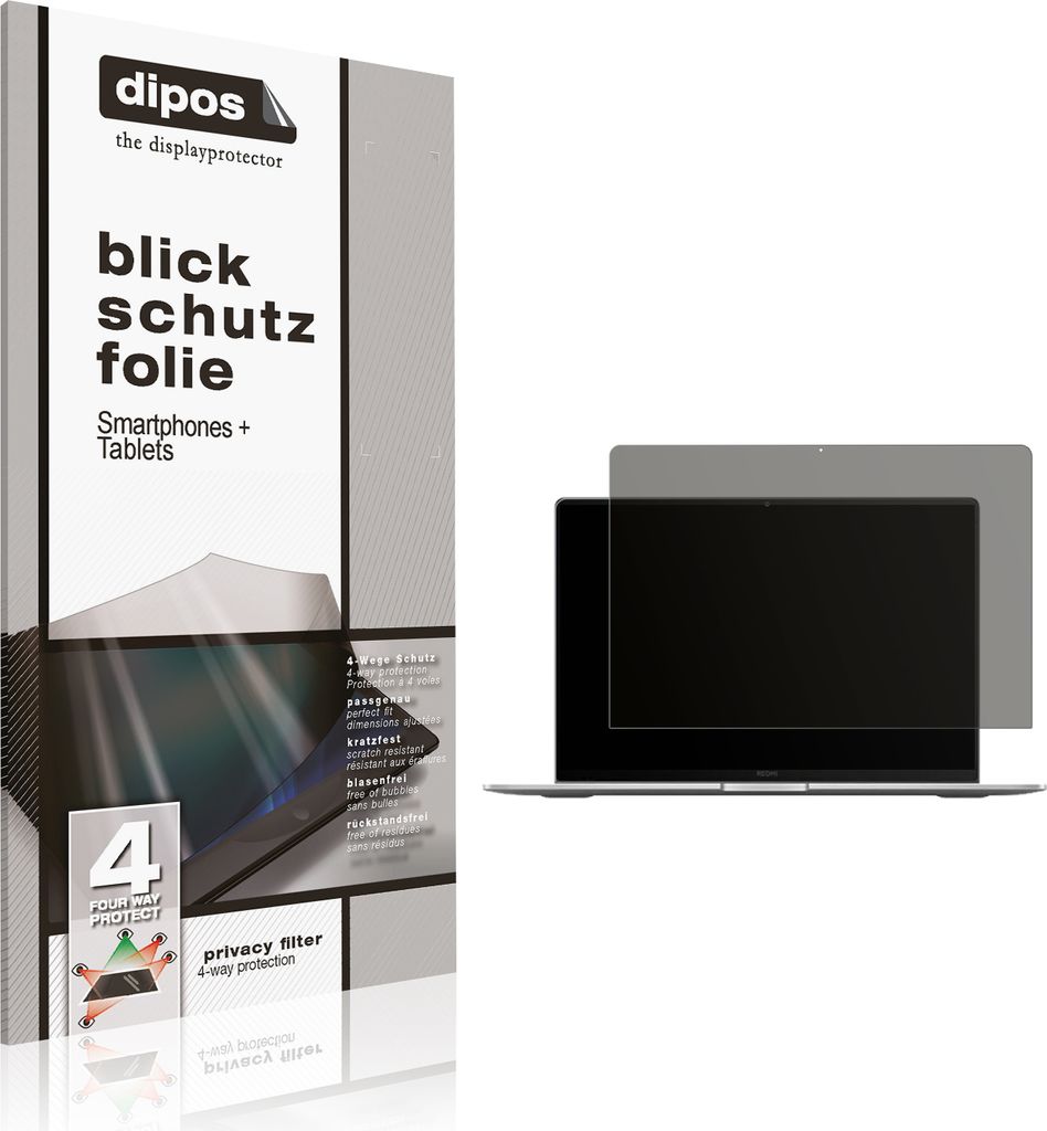 Blickschutzfolie für Xiaomi RedmiBook Pro 16 2025 matt Schutzfolie Folie Display Schutz dipos