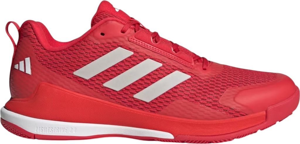 Adidas Novaflight 2 Indoor Handball Hallenschuhe Sportschuhe rot/weiß IH5553, Schuhgröße:45 1/3 EU