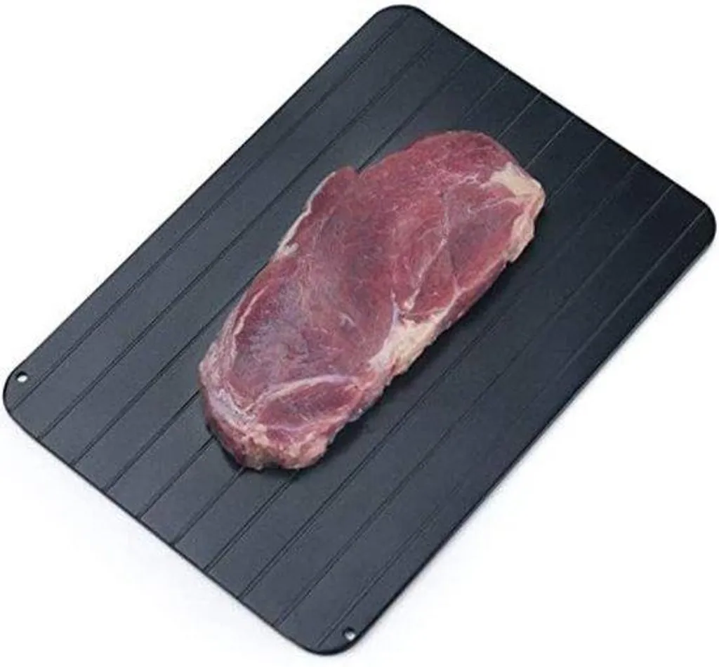 Plaque de décongélation rapide en aluminium avec 4 tapis de protection