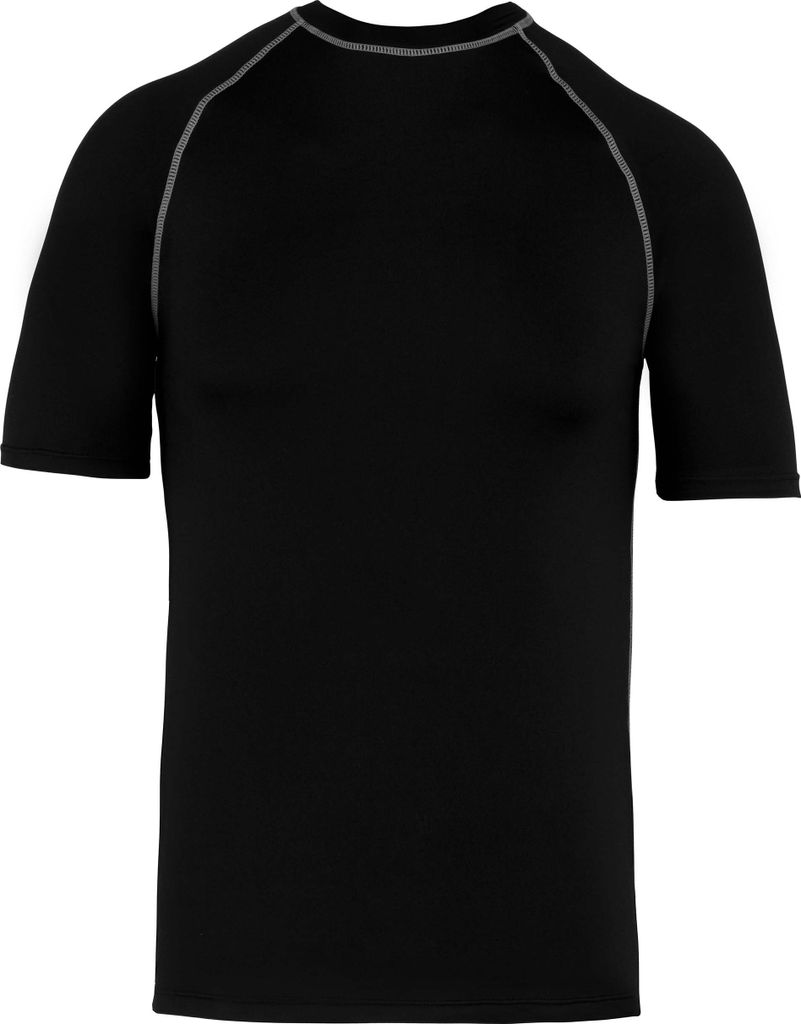 Proact Herren Surf T-Shirt Badeshirt UV-Shirt Schwimmshirt Surfshirt, Größe:L, Farbe:Schwarz
