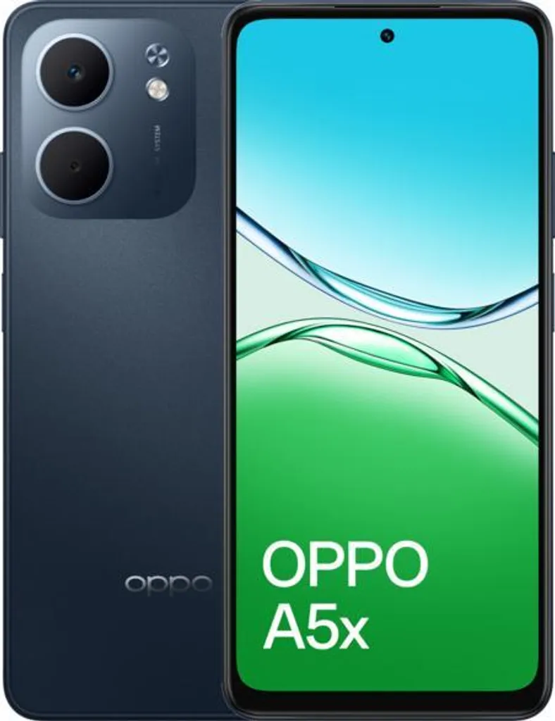 Smartphone A5x Oppo 4G 128Go Bleu - Parfait pour Streaming et Réseaux Sociaux