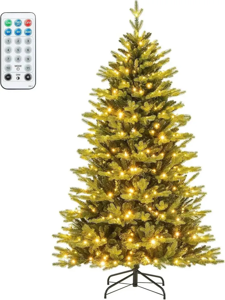 Sapin de Noël avec LED Intégrées 180 cm - 11 Modes et 4 Luminosités