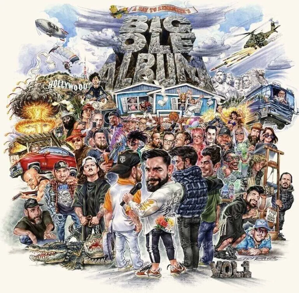 Album Vinyle Big Ole Vol. 1 A Day To Remember Edition Limitée Noir Blanc 12"