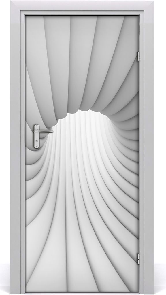 Tulup Türaufkleber 85x205 cm Dekorative Aufkleber Selbstklebend Wasserdichte Tapete Abnehmbar Schlafzimmer Wohnzimmer Wohnkultur - Abstraction Tunnel