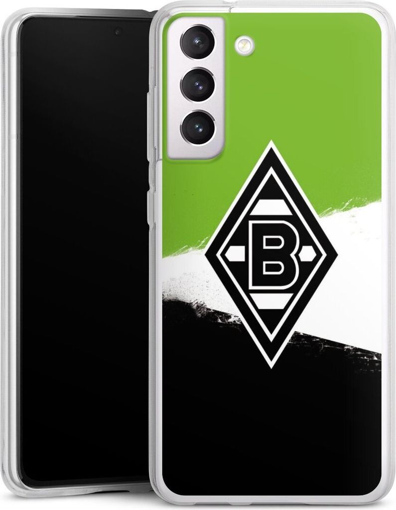 DeinDesign Handyhülle für Samsung Galaxy S21 FE 5G Silikon Hülle Case Smartphone Schutzhülle Borussia Mönchengladbach Offizielles Lizenzproduk...