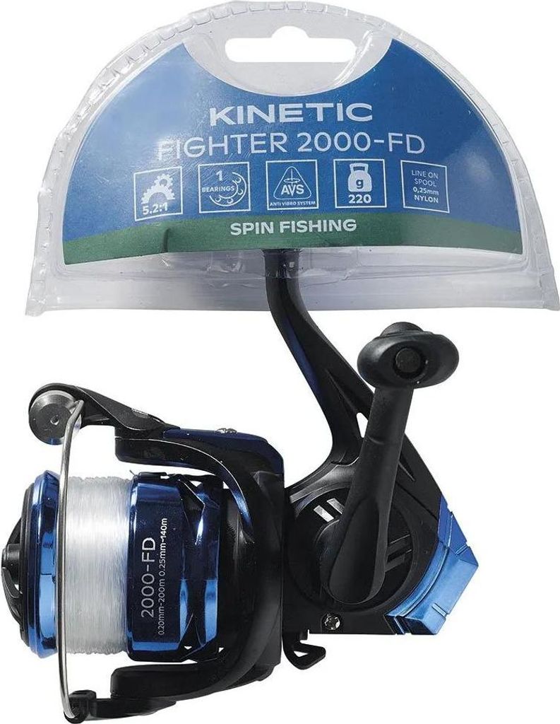 Kinetic Fighter Fd Spinnrolle Schwarz 5000 Schwarz 5000