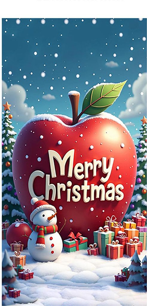 Weihnachts-Türabdeckung, Frohe Weihnachten, Hintergrund, Banner, Türschild für die Veranda im Freien, für Feiertagstür, Wand, Heimdekoration, ...