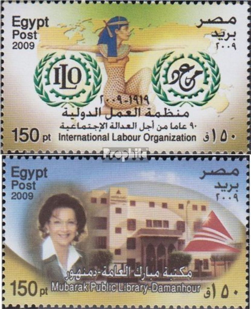 Briefmarken Ägypten 2009 Mi 2375,2376 (kompl.Ausg.) postfrisch Arbeitsorganisation