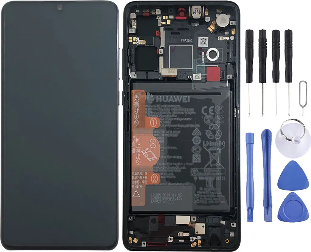Écran LCD Huawei P30 avec Châssis Noir 02352NLL et Batterie Originale