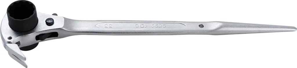 Cliquet d'échafaudage BGS 6696 | Clé 4 en 1 SW 19x22 mm robuste - 4