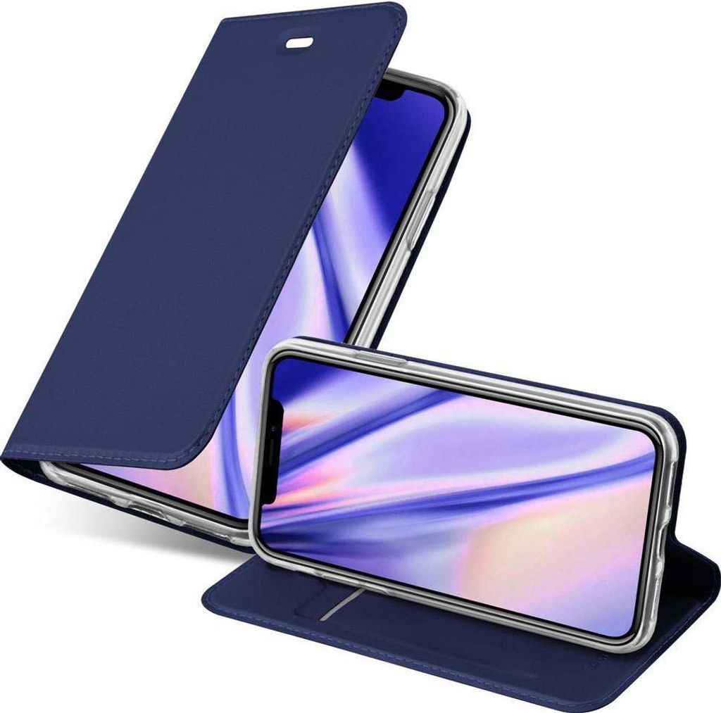 Cadorabo Handyhülle für Apple iPhone XS MAX Schutz Hülle in Blau Cover Etui Book Case Booklet