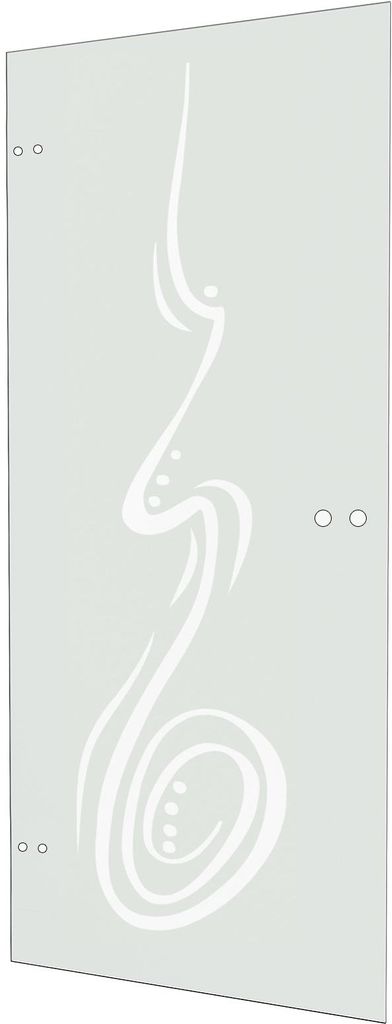 inova Glastürblatt 834 x 1972 mm, Curved-Motiv, ESG, ohne Produktbild 