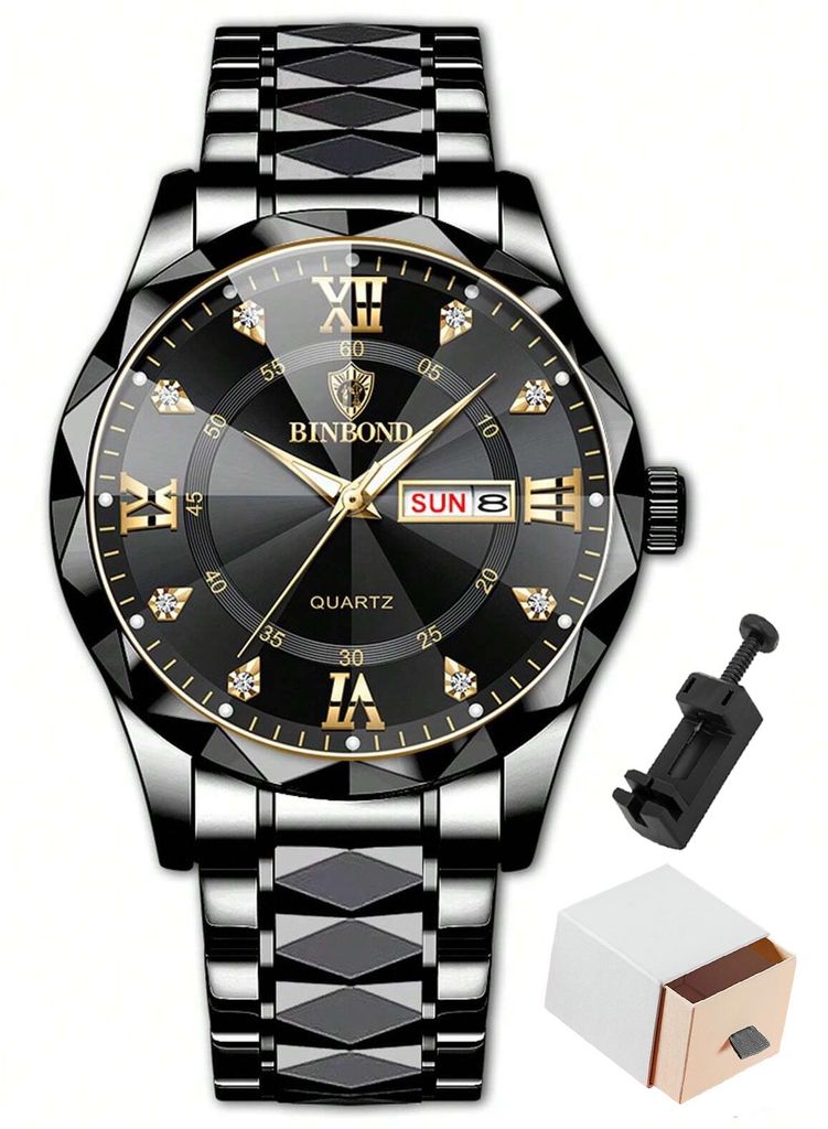 Quarzuhr, Multifunktionsuhr Armbanduhr, Chronograph Produktbild 