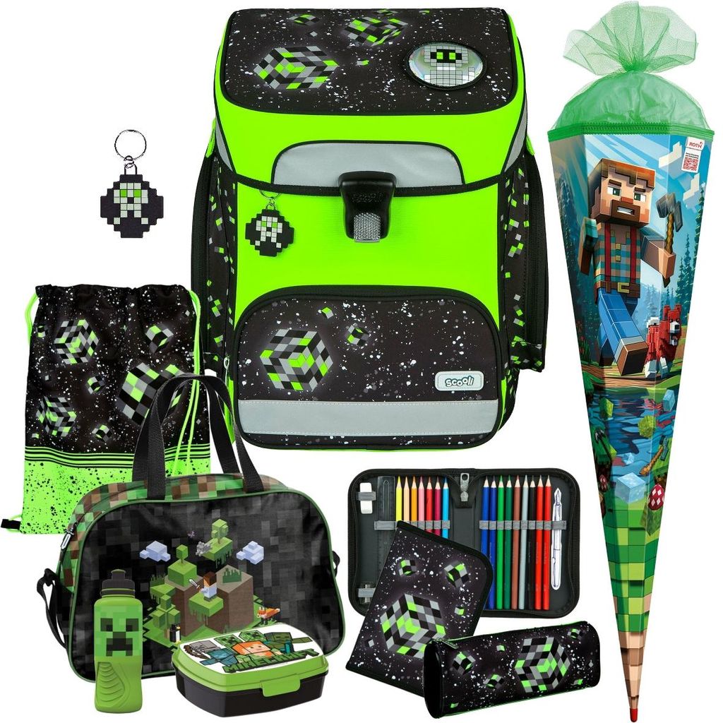 Scooli Schulranzen Jungen 1.Klasse EasyFit 9tlg. Set Produktbild 
