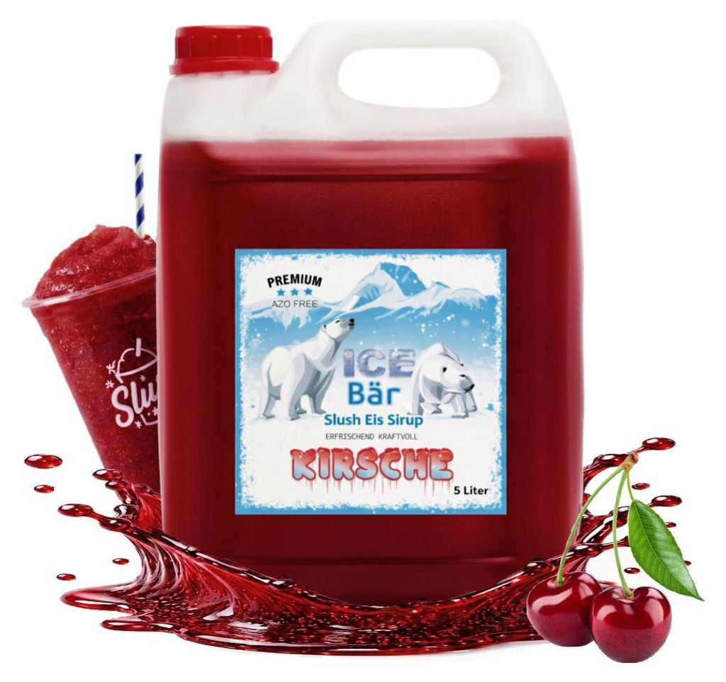 Ice Bär sirup na slush třešeň 5 litrů 1:5 bez AZO bez Obrázek produktu 