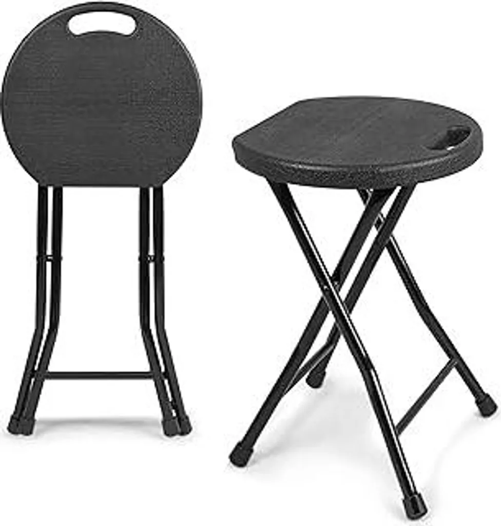 Sgabello Pieghevole Portatile Medio Blu: Scala Multiuso Antiscivolo Per Casa Con Capacità 100kg - 4