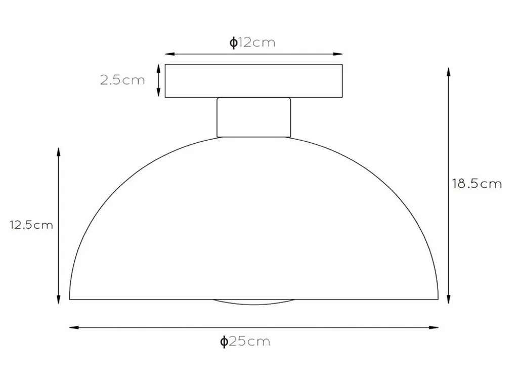 Plafonnier Siemon pour Plafond Bas : Solution Éclairage Jaune Ocre
