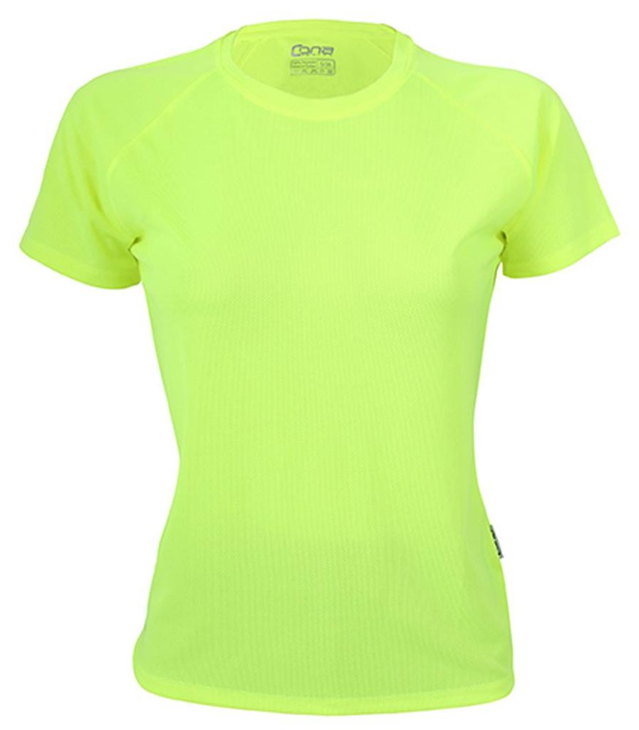 Cona Sports - "Rainbow Tech" T-Shirt für Damen LT3460 (XS) (Neon-Gelb)